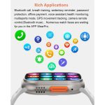 RichRipple Black+Grey 2 Smart Watch Bands Bluetooth Call Smart Watches - Image 5