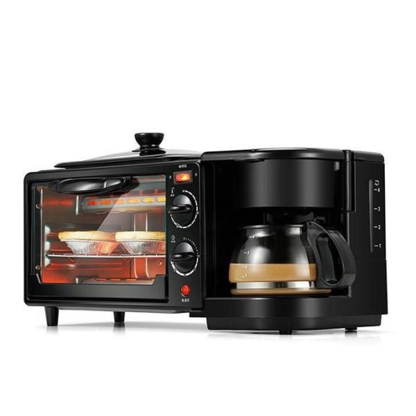 Nunix 3 IN 1 BREAKFAST MAKER; TOASTER,OVEN, COFFEE MAKER