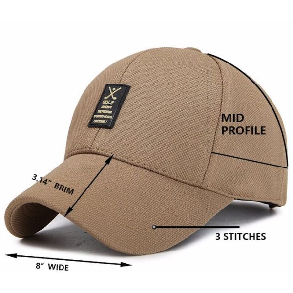 Cotton Men's Sports Baseball Cap - Image 2