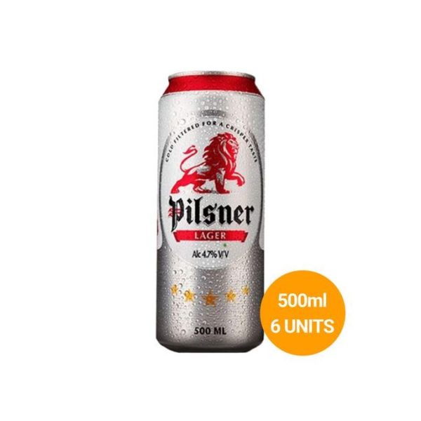 Pilsner Lager Can 500ml - Pack Of 6 - Image 2