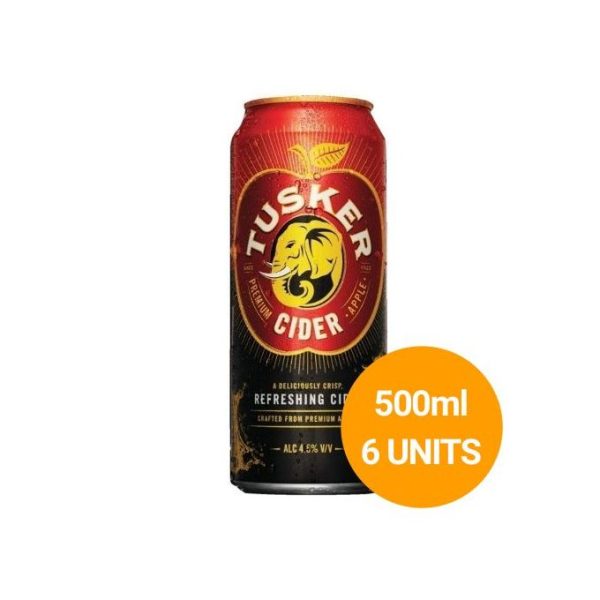 Tusker Cider Can 500ml - Pack Of 6 - Image 2