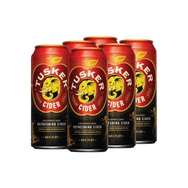 Tusker Cider Can 500ml - Pack Of 6 - Image 4