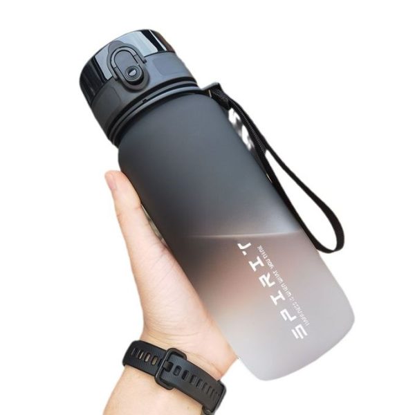 1000ml Sports Water Bottle - Black And White - Image 2