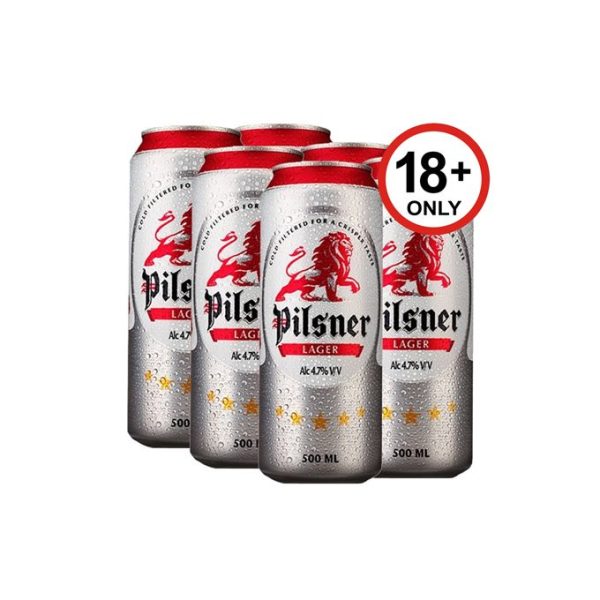 Pilsner Lager Can 500ml - Pack Of 6