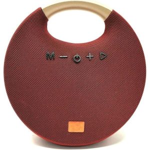 M1 Rechargeable Portable Bluetooth Speaker WITH USB & AUX PORT- Red