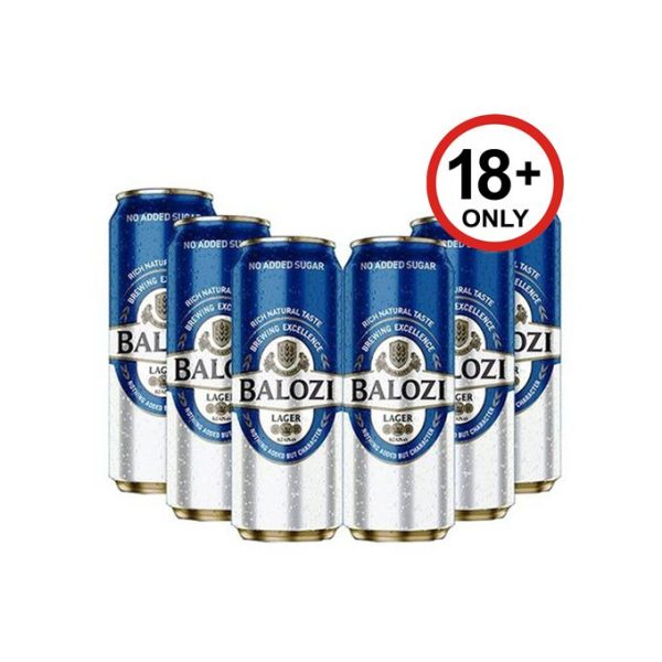 Balozi Lager Cans 500ml - Pack of 6