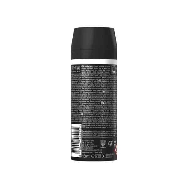 Axe Body Spray For Men Black 150ml - Image 2