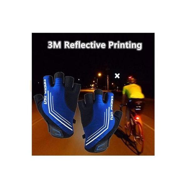 Gym Weight Lifting Cycling Riding Gloves Black SMALL MEDIUM LARGE MEN WOMEN UNISEX Black White - Image 2