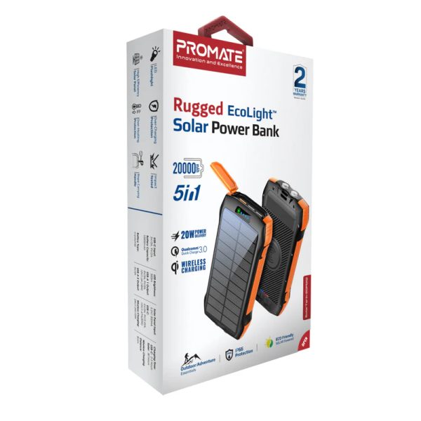 Promate SolarTank-20PDQi Power Bank - Image 3