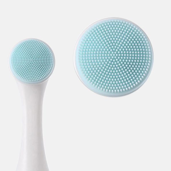 Double-Sided Silicone Face Cleansing Brush Facial Cleanser Blackhead Removal Product Pore Cleaner Exfoliator Face Scrub Brush - Image 2