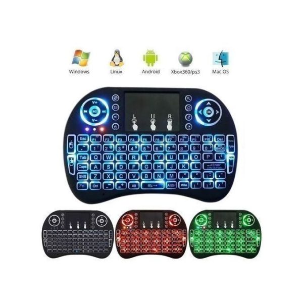 Wireless Mini Keyboard With Mouse Touchpad & Back-light For Android Box,Smart TV,Laptop - Image 2