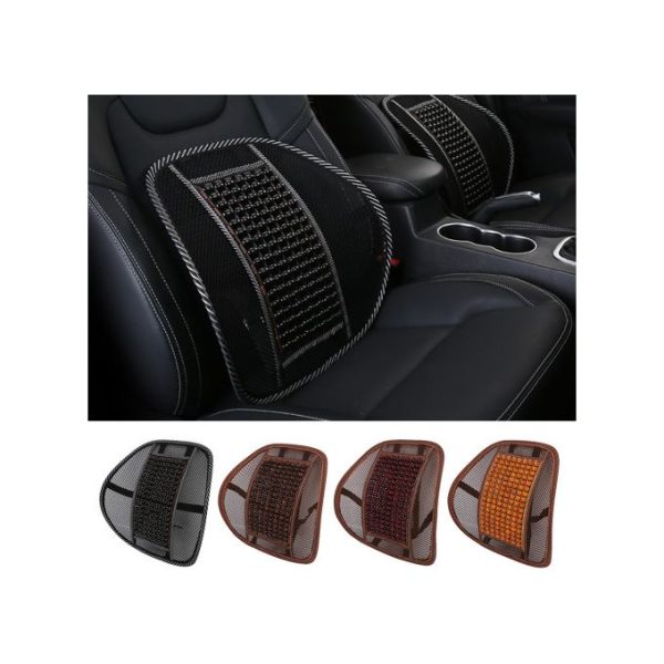 BEADED BREATHEBLE Car &Office Seat Lumbar Back Rest Support - Image 4