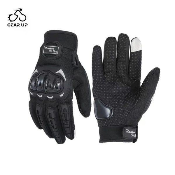 Motorcycle Full Finger Armored Shockproof Non-slip Gloves