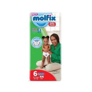 Molfix BABY PANTS NUMBER 6 XXLARGE 20+KG (44PCS) Latex, paraben and BPA Free