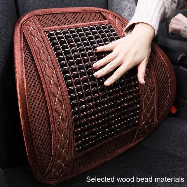 BEADED BREATHEBLE Car &Office Seat Lumbar Back Rest Support - Image 5