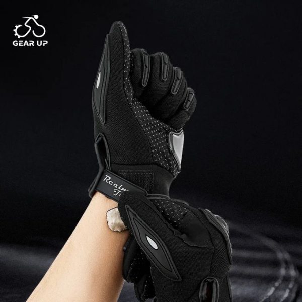 Motorcycle Full Finger Armored Shockproof Non-slip Gloves - Image 3