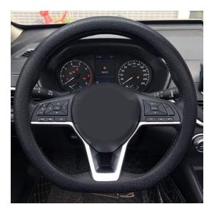 Universal Car Silicone Steering Wheel Cover Elastic Non-slip Cover-black