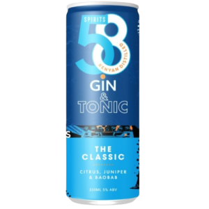 58 CLASSIC GIN AND TONIC CAN 300ML