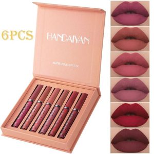 6 In 1 Liquid Lipstick Waterproof Matte Lip Gloss Make Up